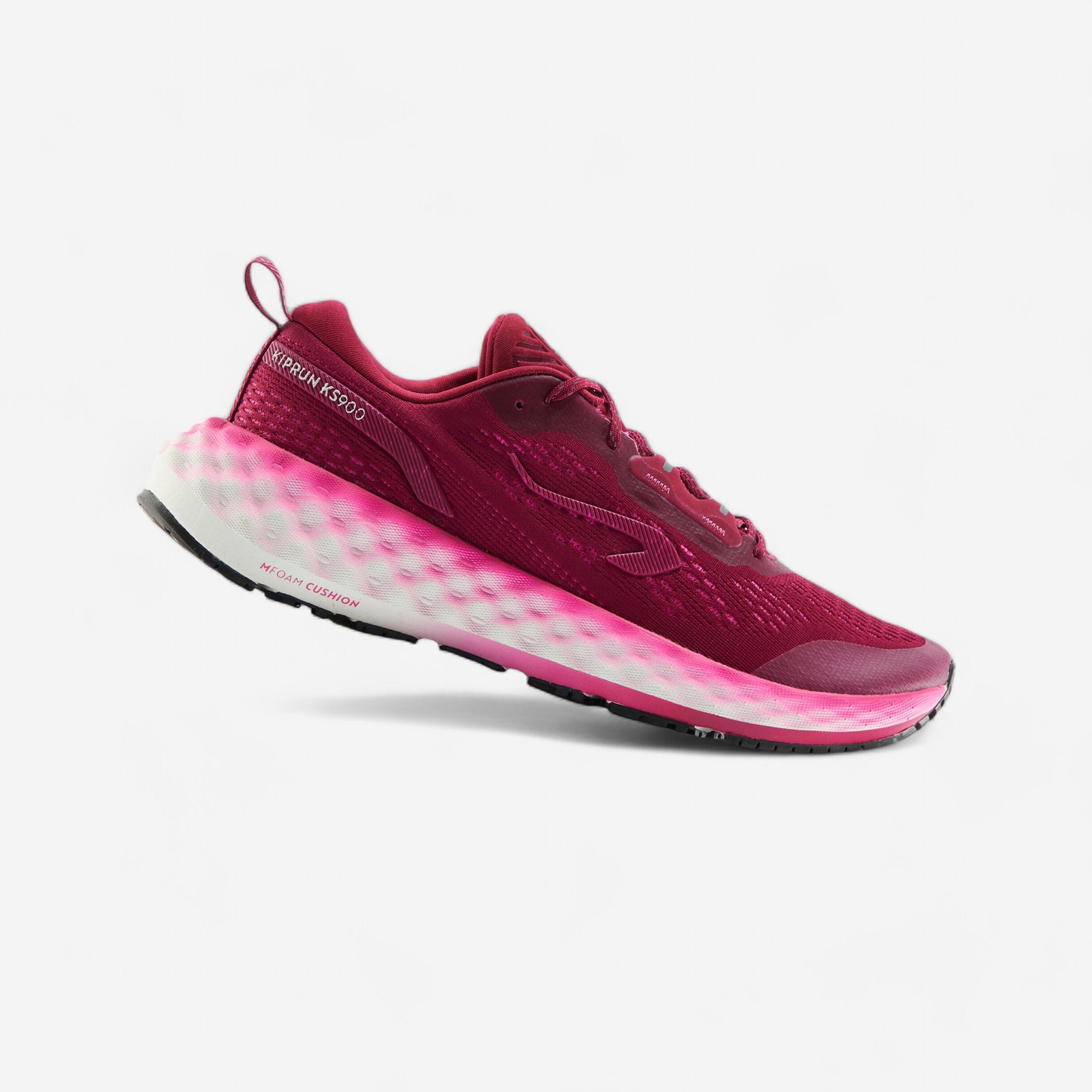 Kiprun - Chaussures De Running Femme Kiprun Ks900 Bordeaux - Chaussures De Sport - Running Trail Athletisme - Blanc-rose-violet - 37 - Decathlon