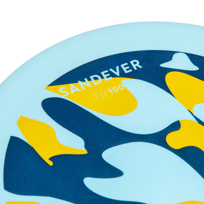 Soft frisbee voor kinderen marble geel