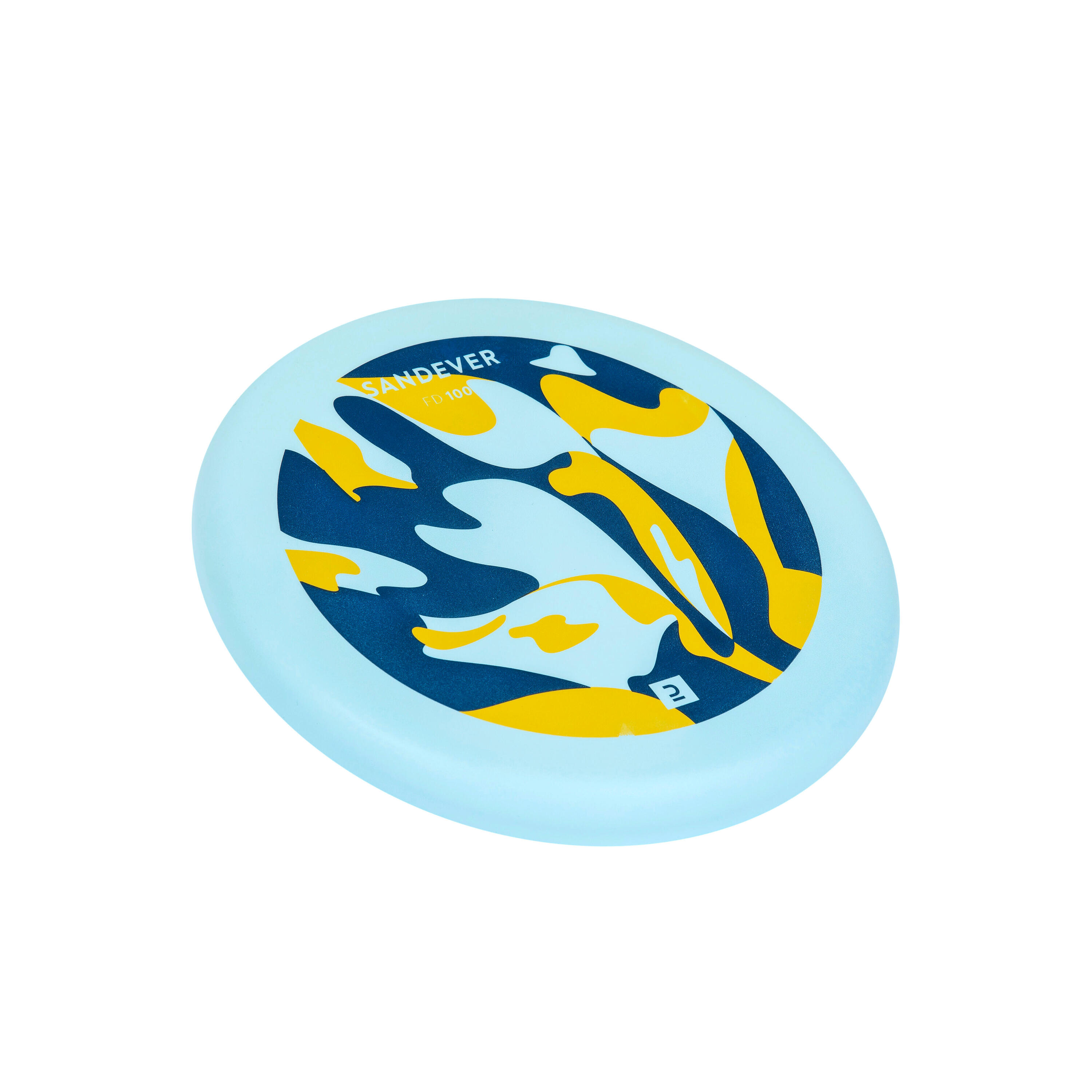 Soft frisbee voor kinderen marble geel 2/5