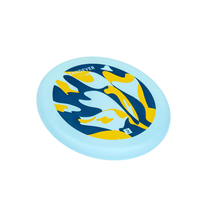 Soft frisbee voor kinderen marble geel