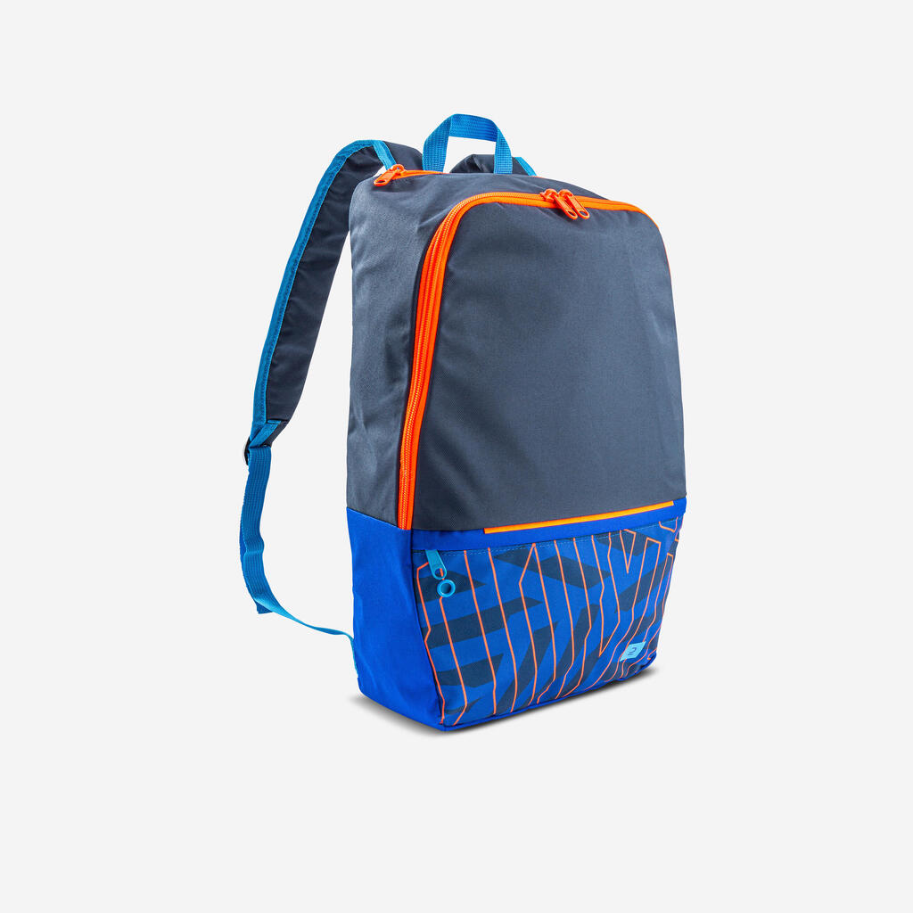 Sac à dos compartiment à chaussures 17L, bleu et orange