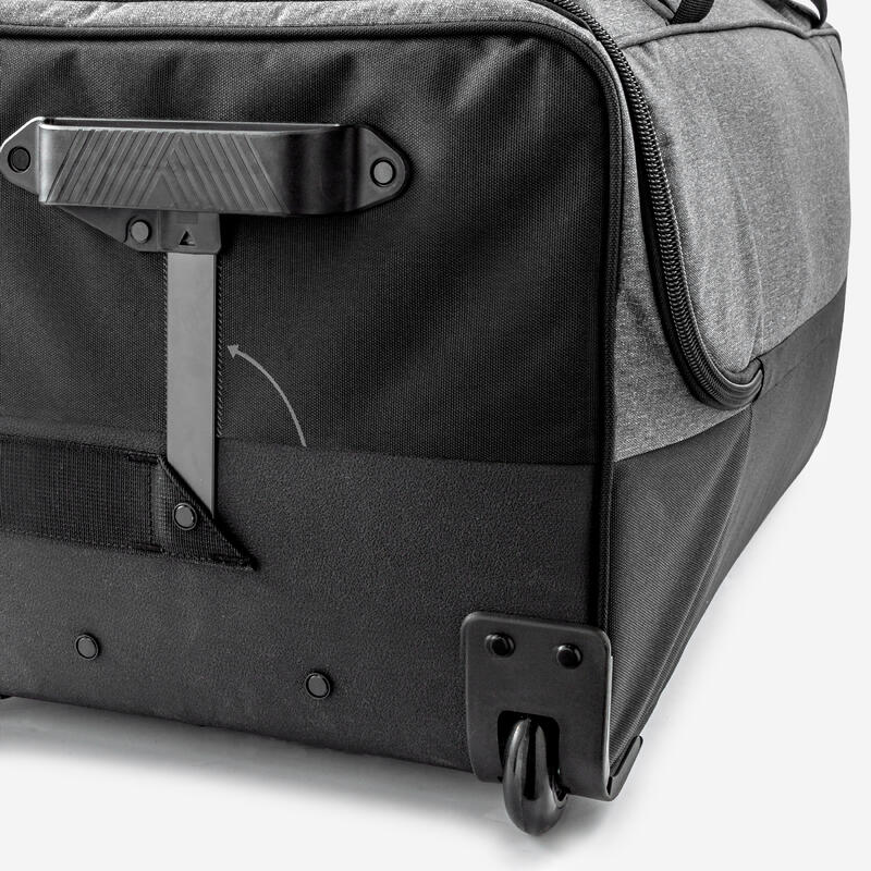 Large football travel suitcase, charcoal