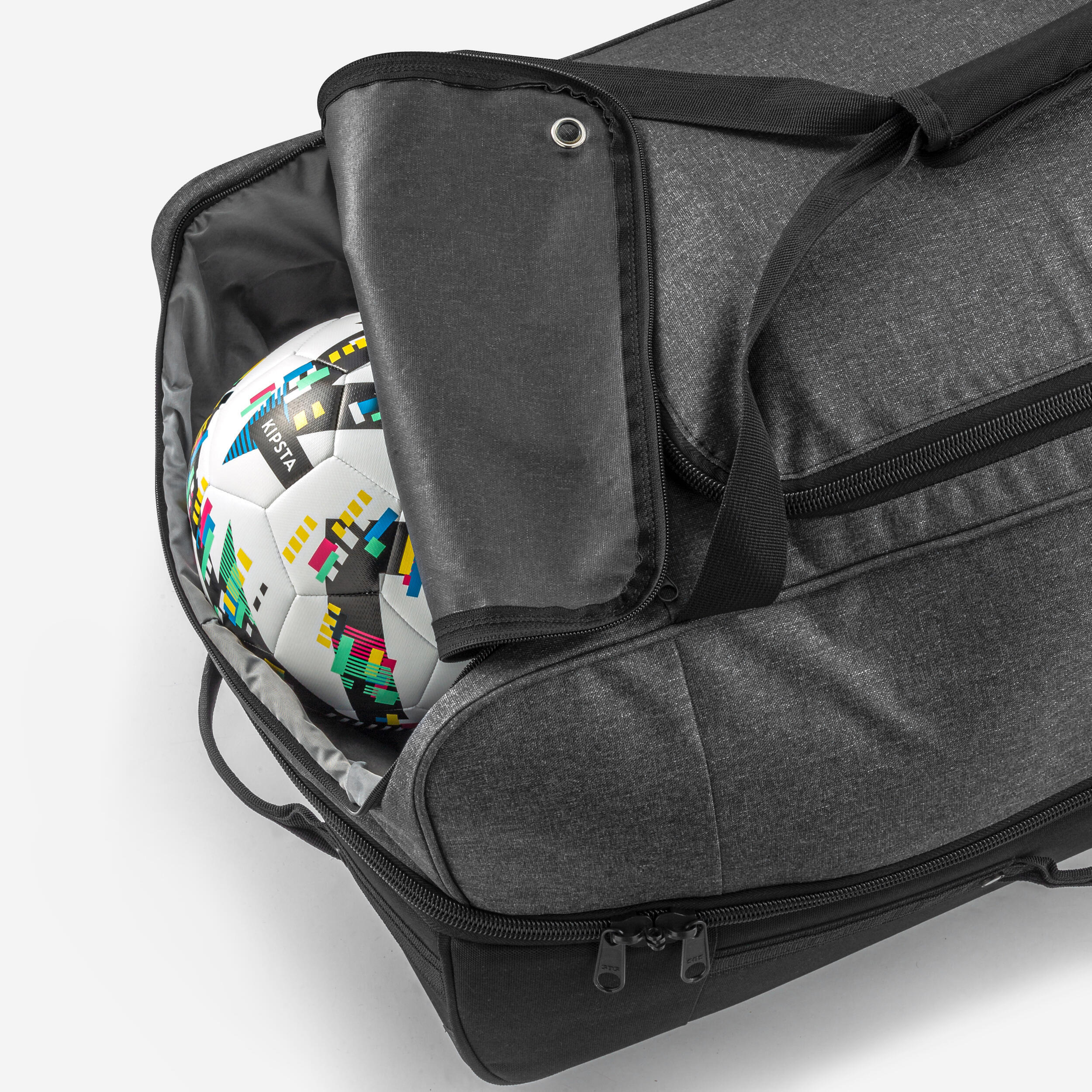 Large football travel suitcase, charcoal 10/14