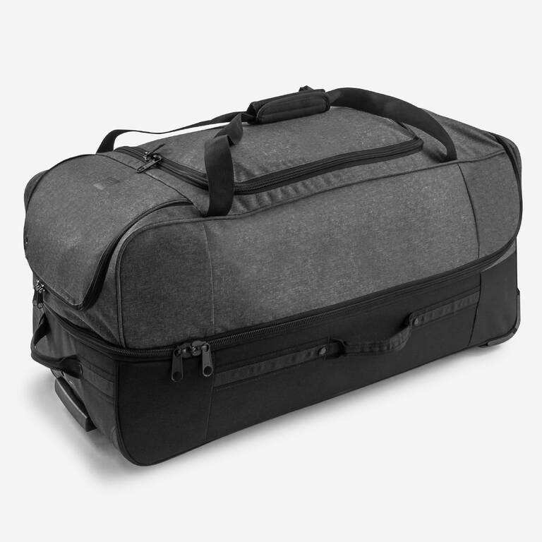 Large football travel suitcase, charcoal