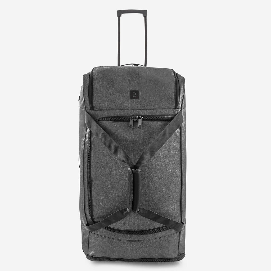 Large football travel suitcase, charcoal