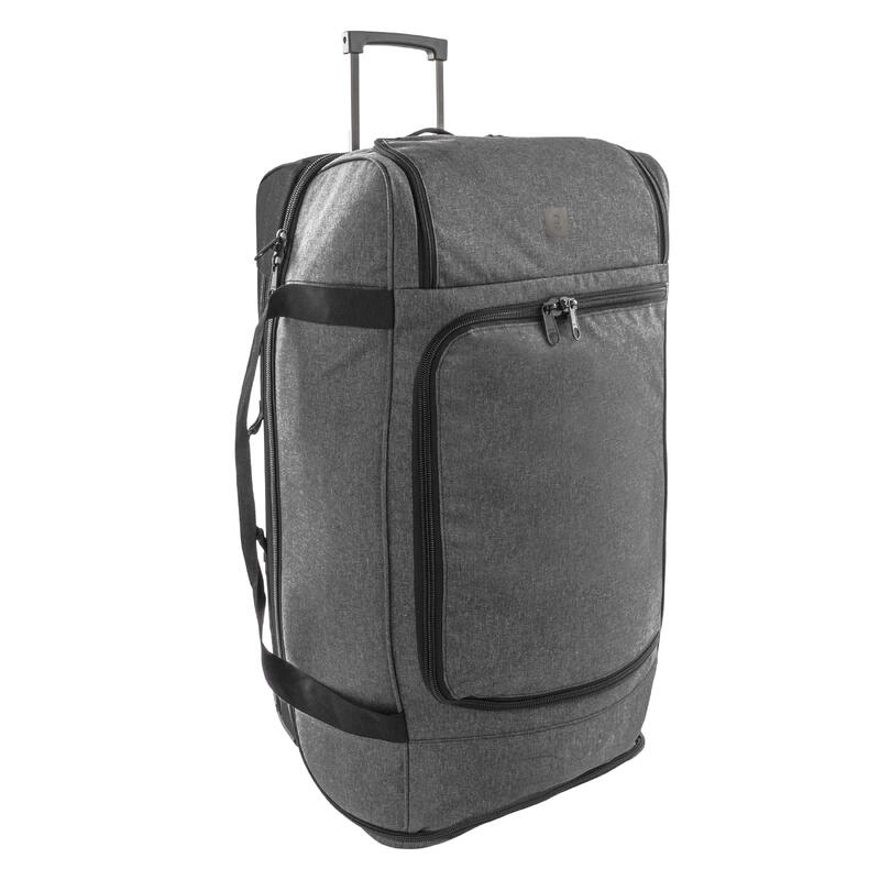 Kipsta Large Football Travel Suitcase, Charcoal - 105L