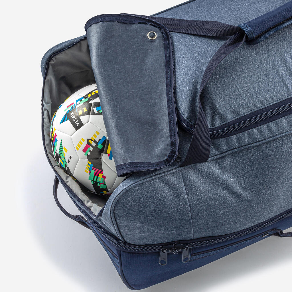 Large football travel suitcase, charcoal