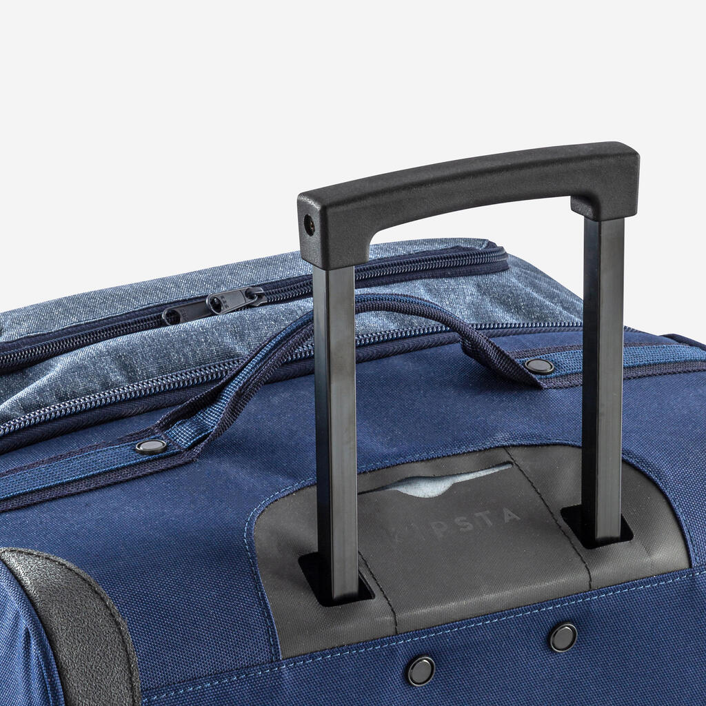 Large football travel suitcase, charcoal