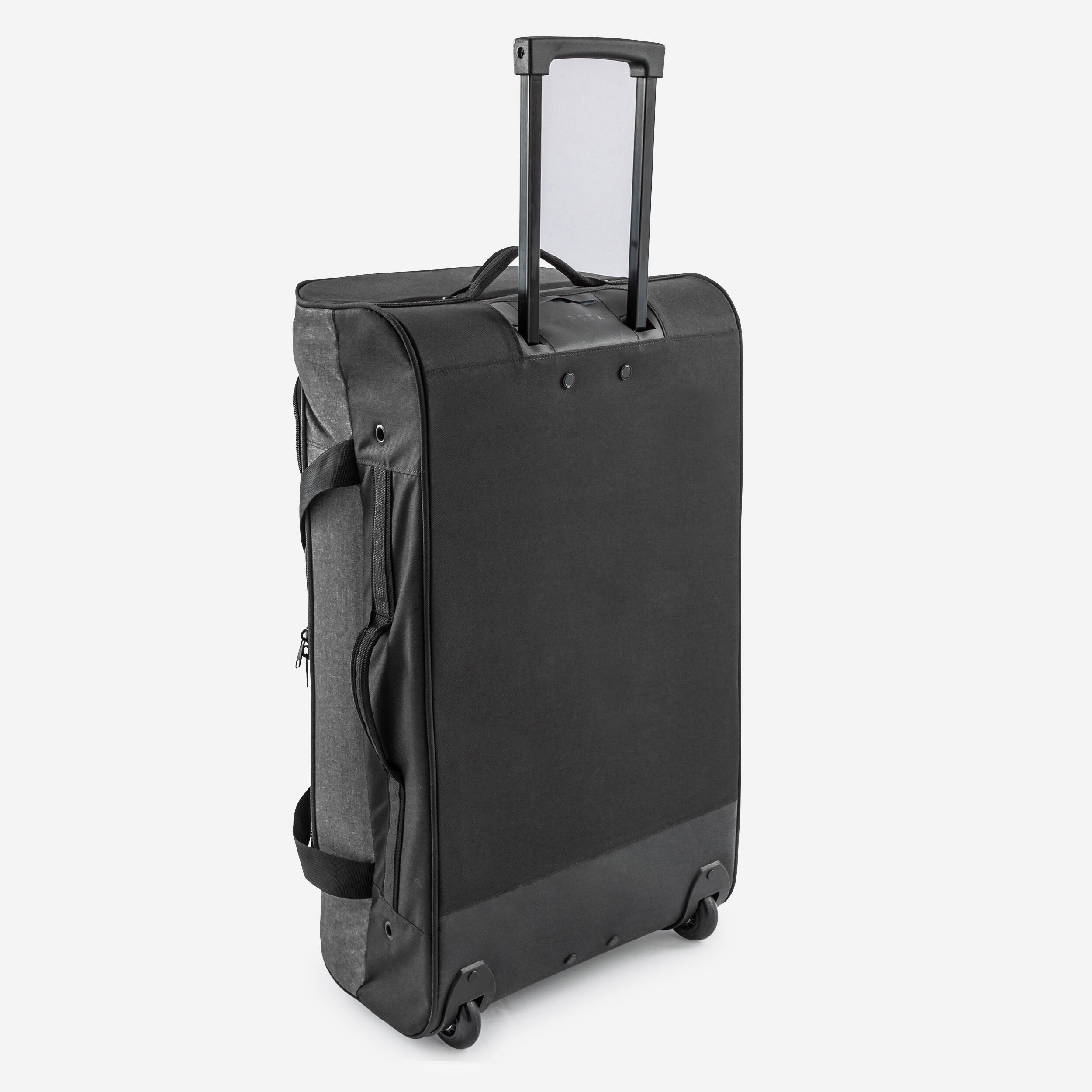 Maleta de Viaje 70L Essential negra gris Decathlon
