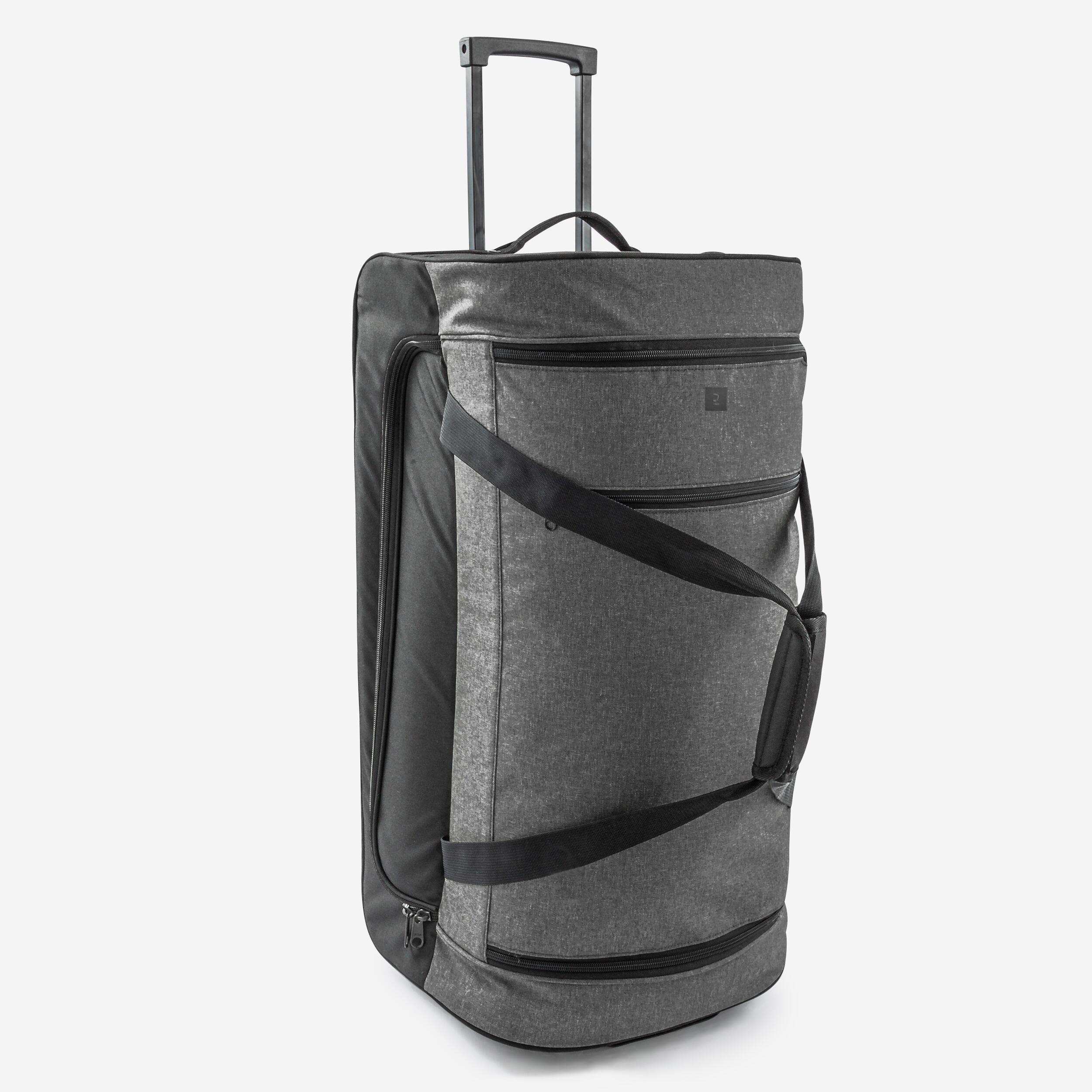 70L Suitcase Essential - Black/Grey - Decathlon