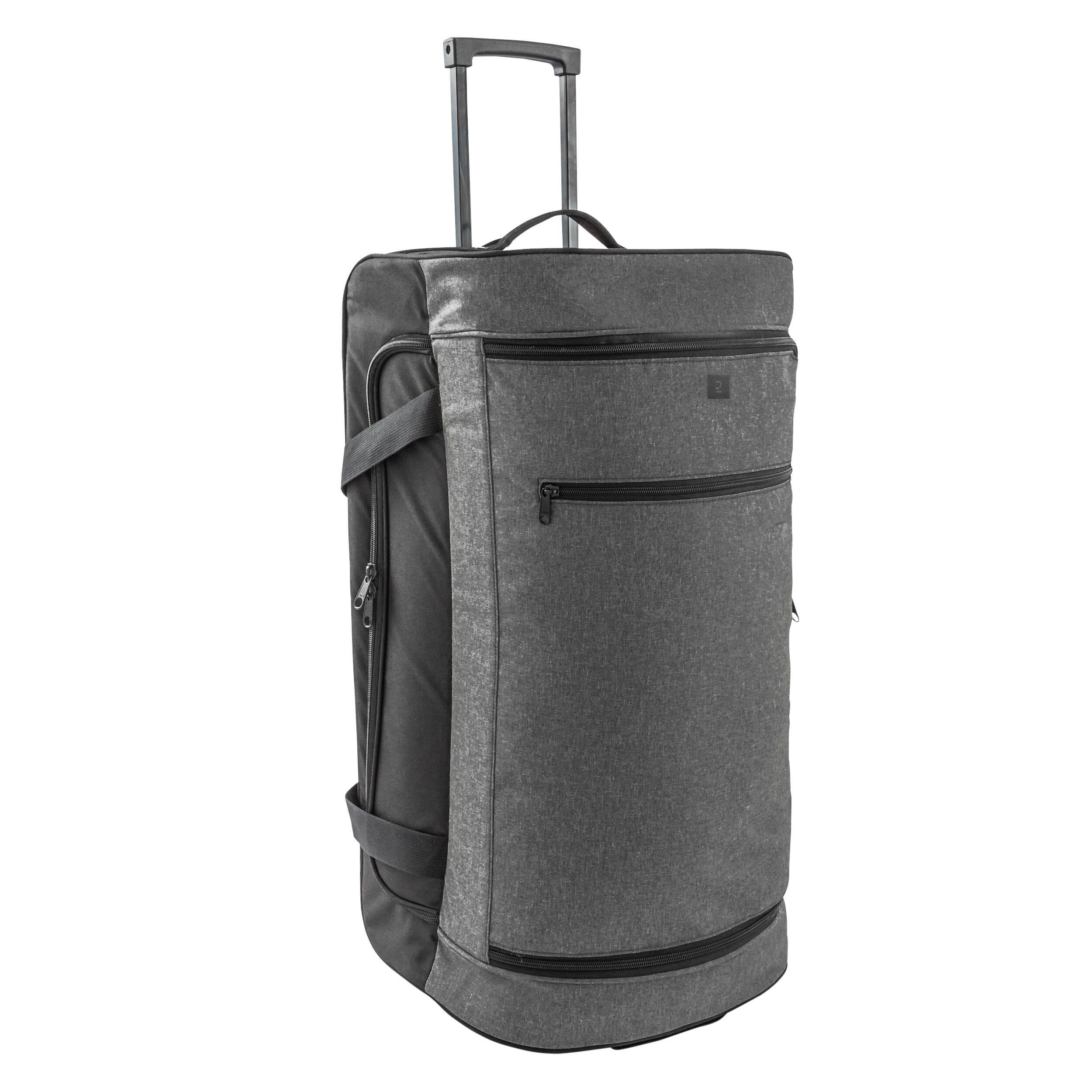 KIPSTA 70L Suitcase Essential - Black/Grey