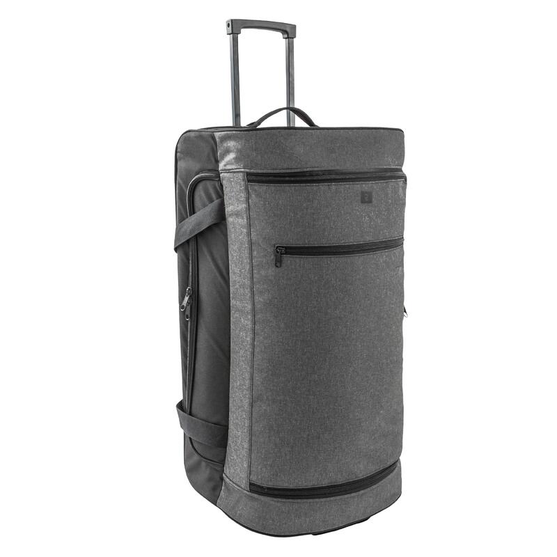 Sac de Voyage à roulettes Trolley Bagage à Main Valise à roulettes Bagage  de Cabine pour Femme Homme,45L à 55L Noir