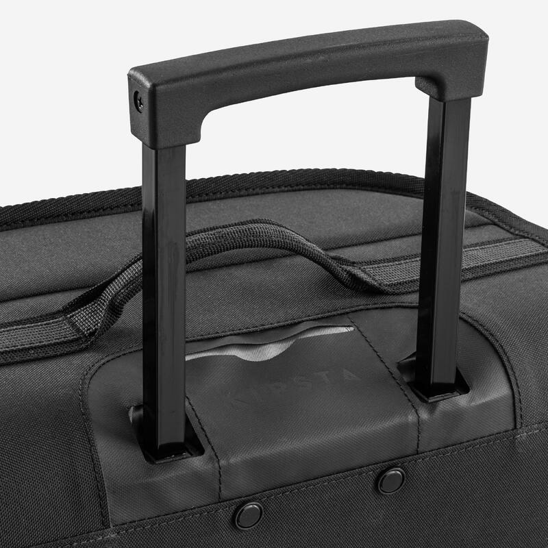 Valise 30L à roulettes - sac de voyage transport cabine - ESSENTIAL noire