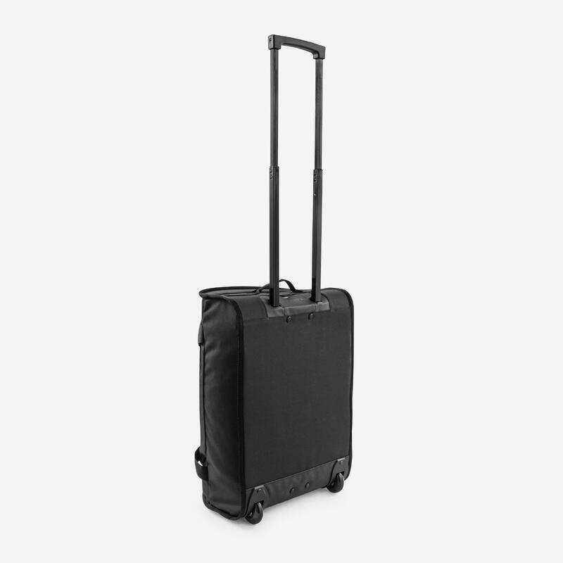 Valise 30L à roulettes - sac de voyage transport cabine - ESSENTIAL noire