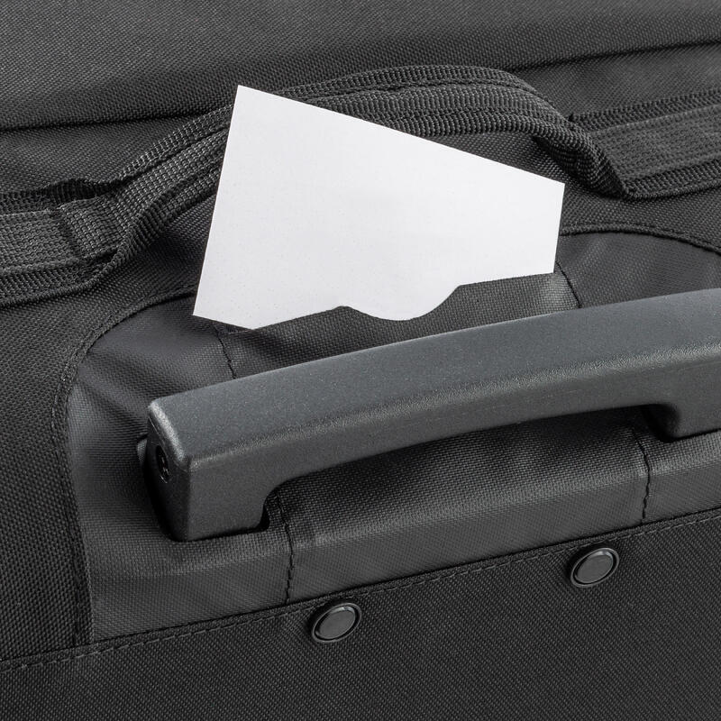 Valise 30L à roulettes - sac de voyage transport cabine - ESSENTIAL noire grise