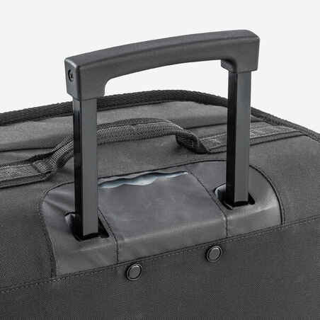 מזוודה עם גלגלים 30 ליטר דגם Essential - שחור/אפור