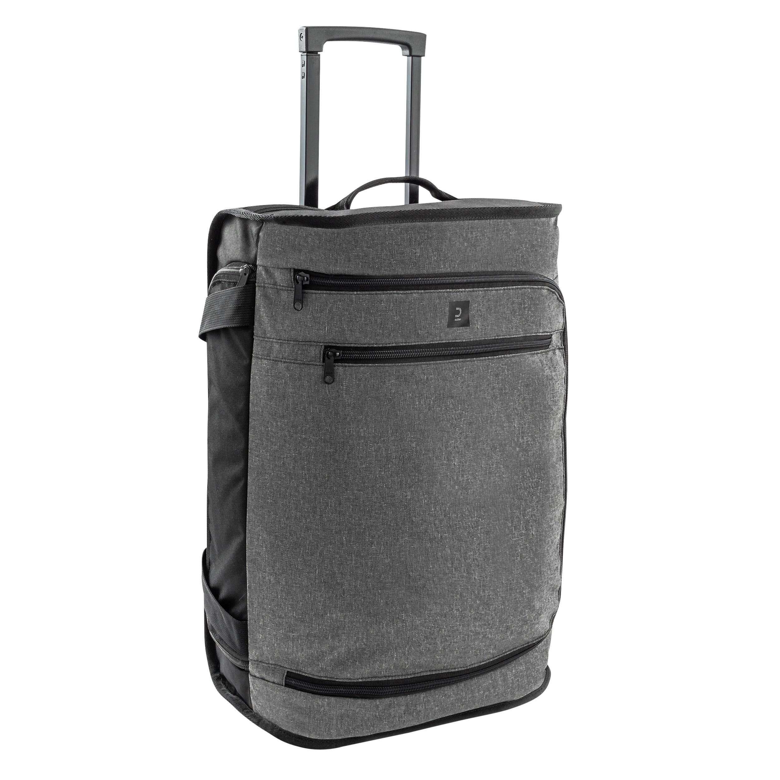 30L wheeled suitcase - travel cabin bag - ESSENTIAL black grey