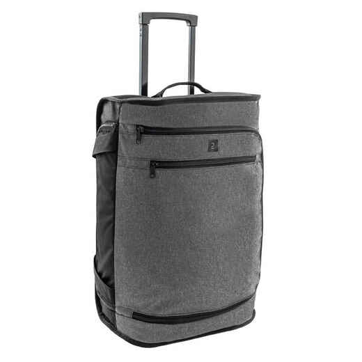 
      Valise 30L à roulettes - sac de voyage transport cabine - ESSENTIAL noire grise
  