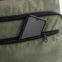 30L Suitcase Essential - Black/Khaki