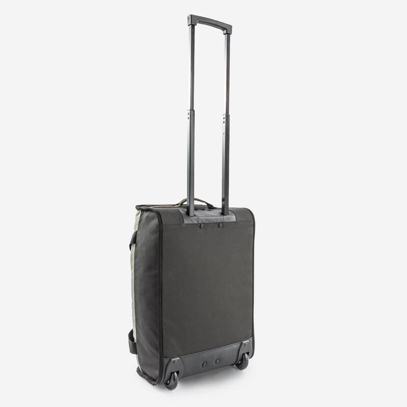Valise 30L à roulettes - sac de voyage transport cabine - ESSENTIAL noire kaki