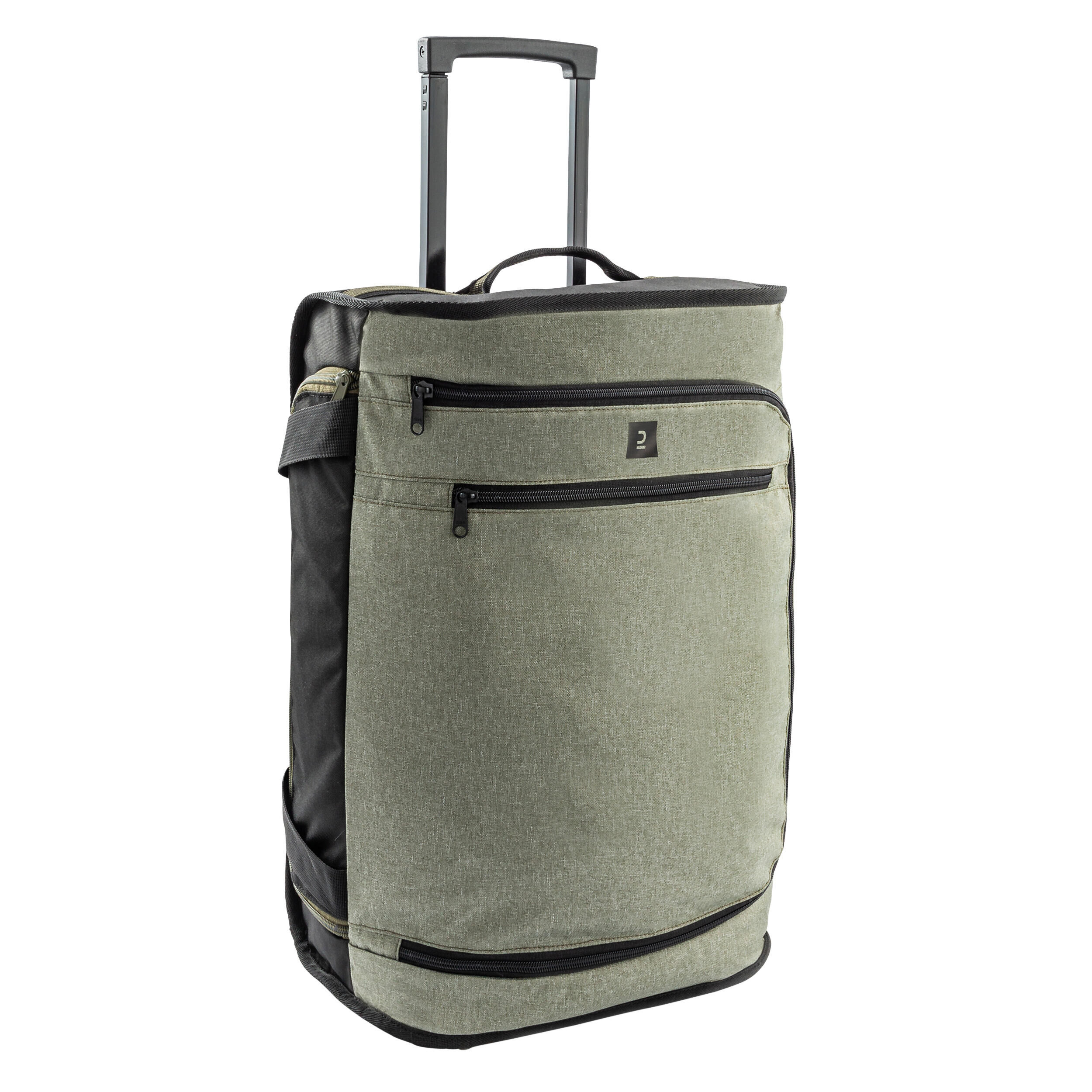 KIPSTA 30L Suitcase Essential - Black/Khaki