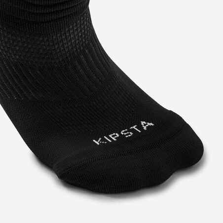Suaugusiųjų ilgos neslystančios futbolo kojinės „Viralto II“, juodos
