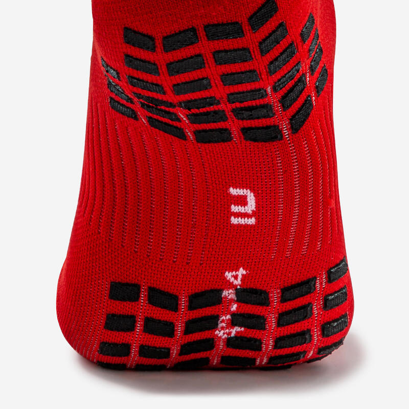 Damen/Herren Fussball Stutzen hoch mit rutschfesten Socken - Viralto II rot