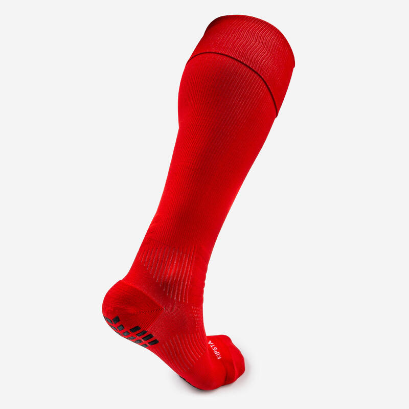 Chaussettes de football enfant VIRALTO CLUB JR rayées rouge pour les clubs  et collectivités