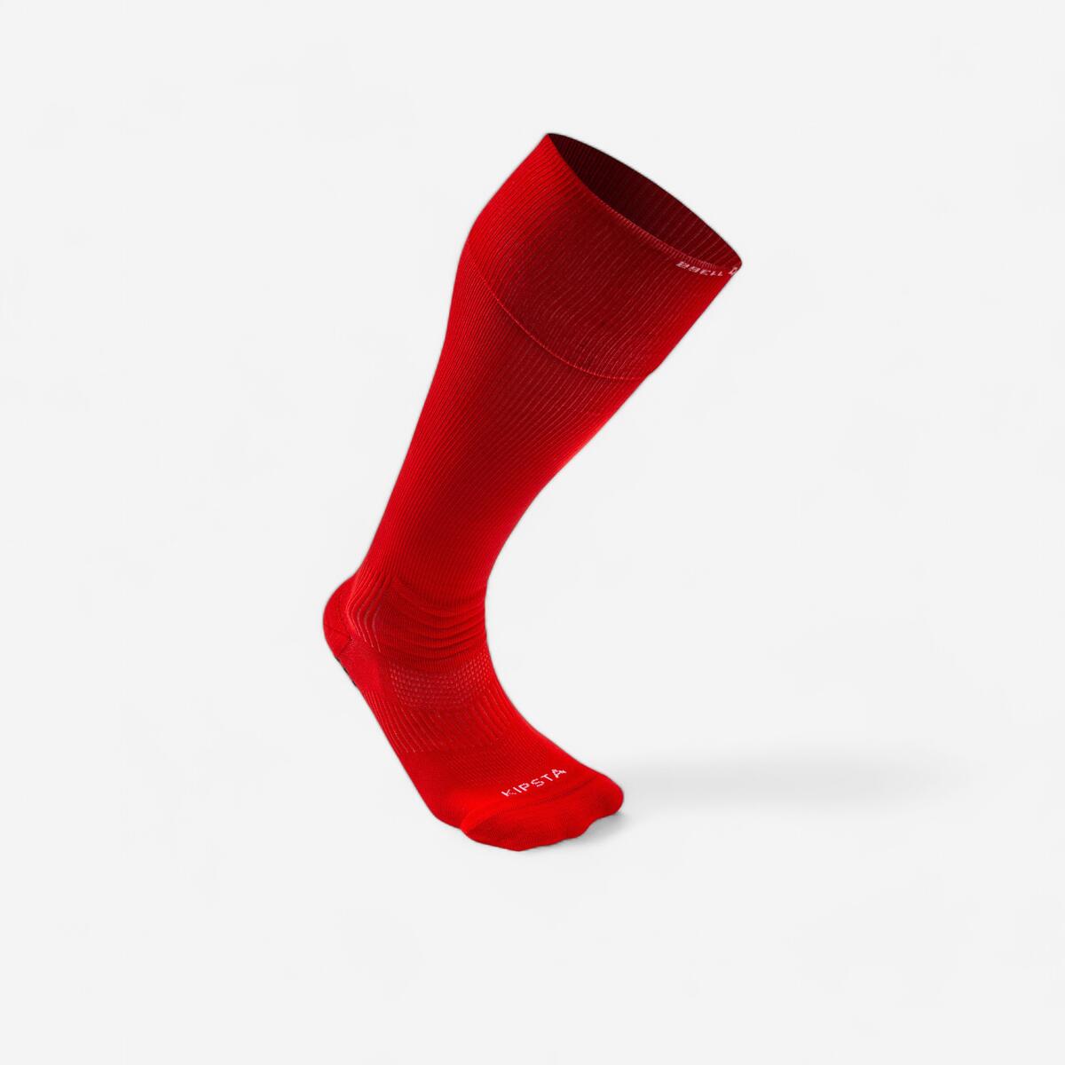 CHAUSSETTES DE FOOTBALL ADULTE MONTANTES ET ADHERENTES VIRALTO II ROUGE
