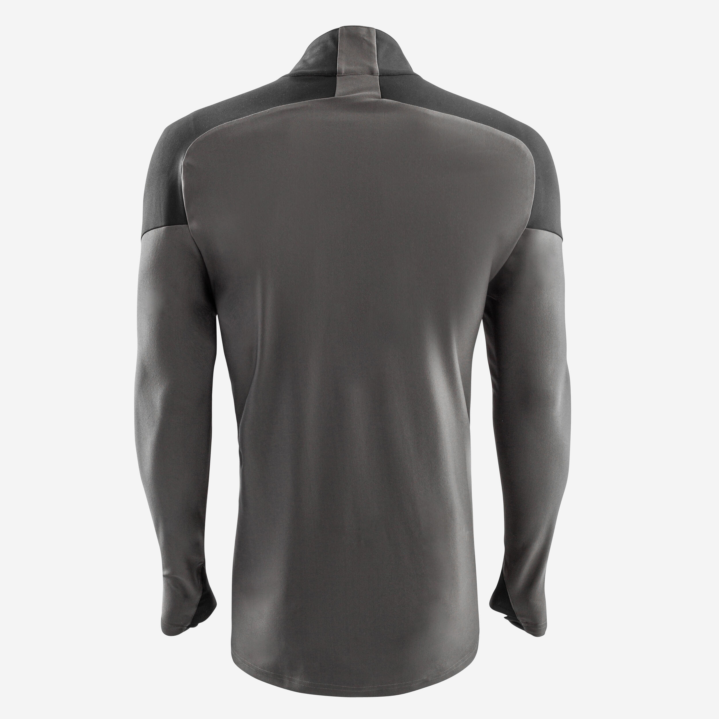 Damen/Herren Fußball Sweatshirt 1/2 Zip - Viralto Axton grau/schwarz 2/7