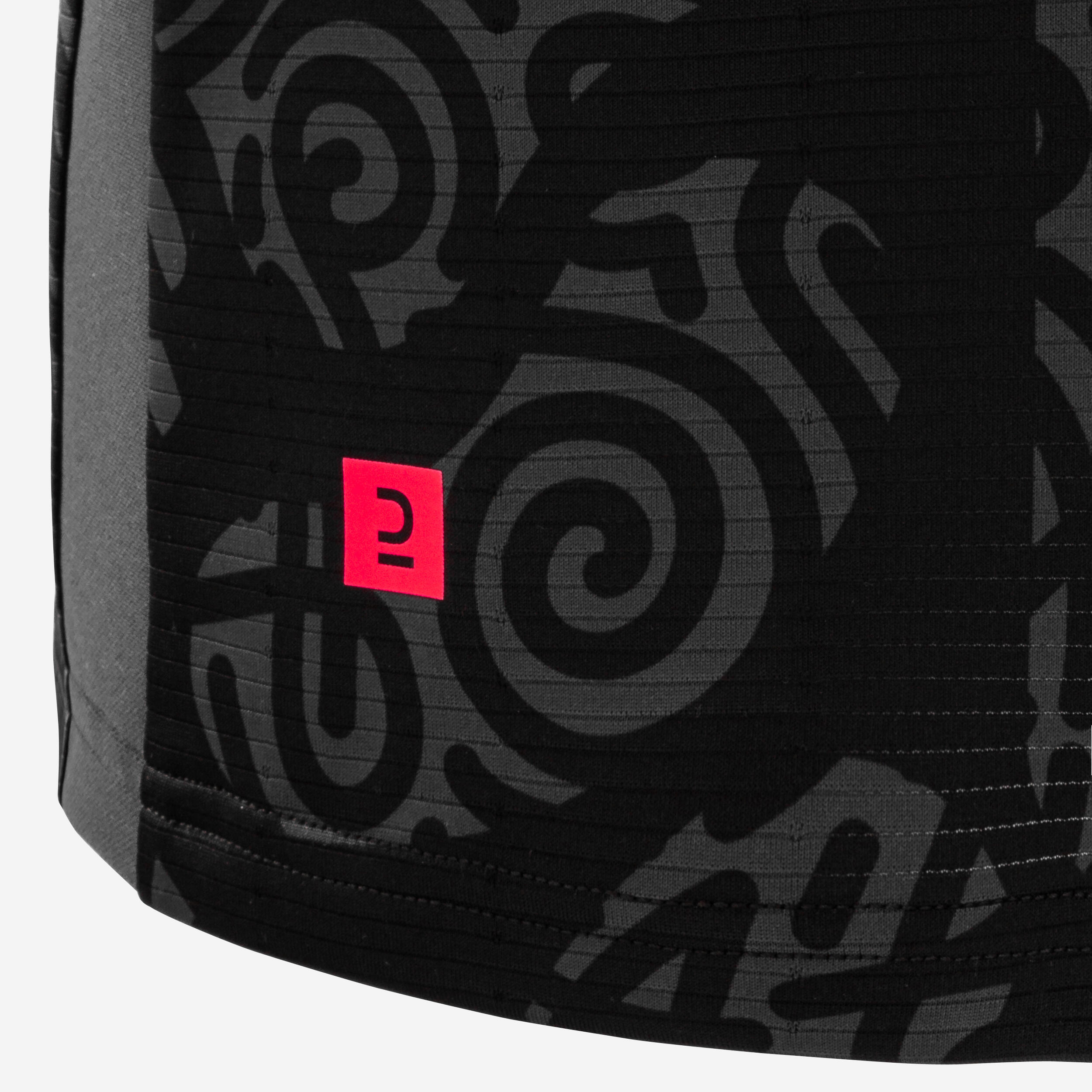CAMISETA DE FÚTBOL  VIRALTO II MANGA CORTA NEGRO, GRIS Y ROSA 11/14