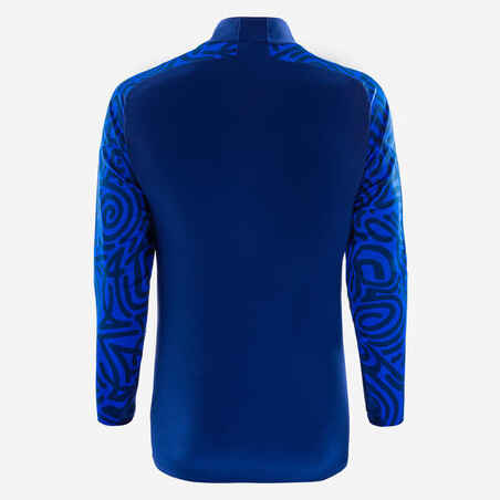 Football Half-Zip Sweatshirt Viralto Letters - Navy/Blue