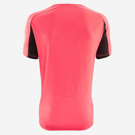 Kaos Sepak Bola Lengan Pendek Viralto Solo Letters - Pink Neon