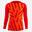 Kinder Fussball Trikot langarm - Viralto Aqua orange/rot