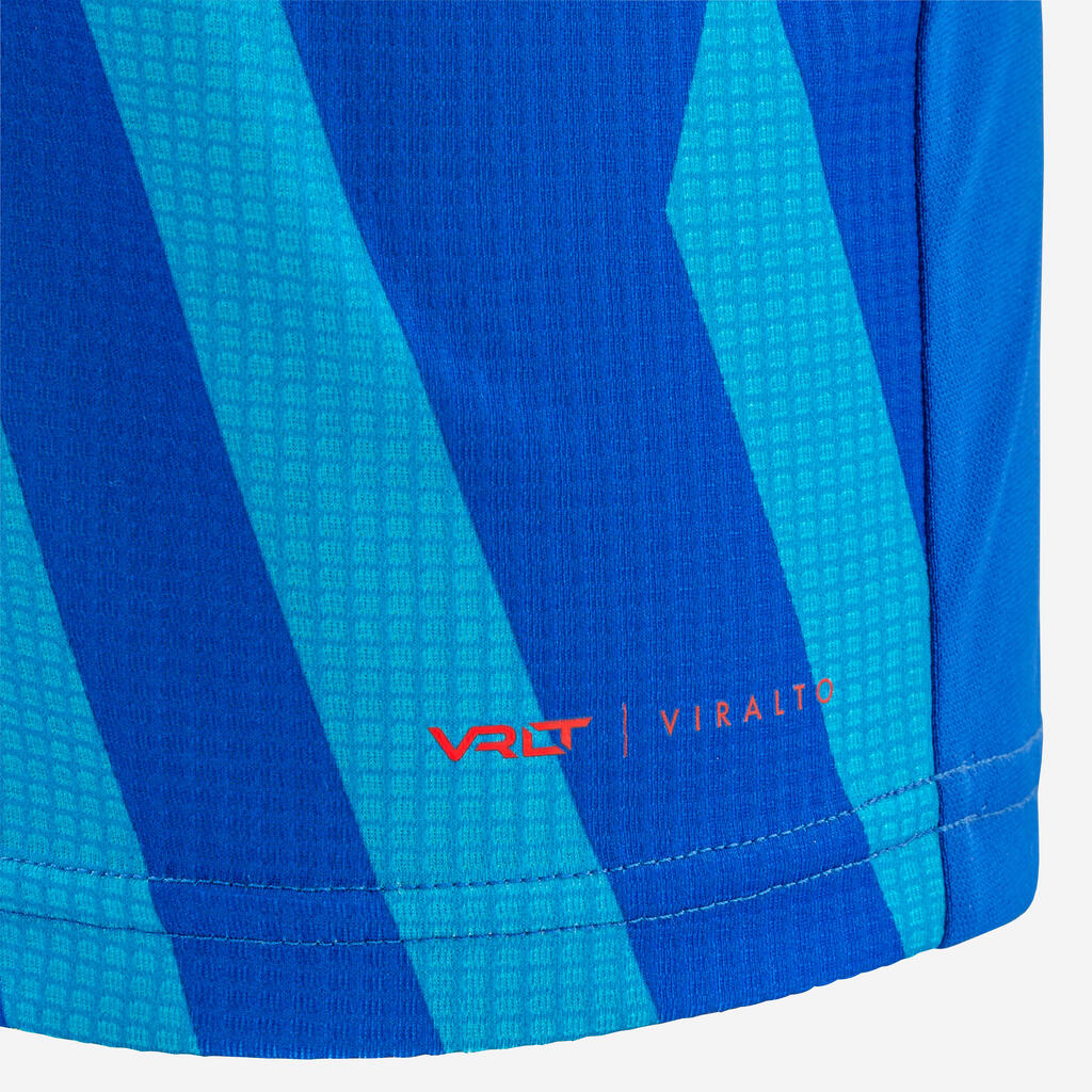 Kids' Football Short-Sleeved Shirt Viralto - Aqua Blue/Pink