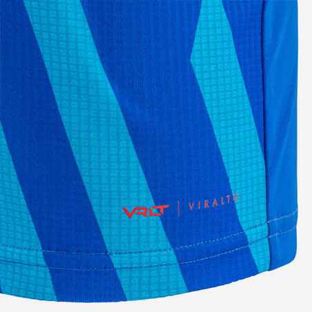 Plavo-tirkizna dečja majica za fudbal VIRALTO AXTON