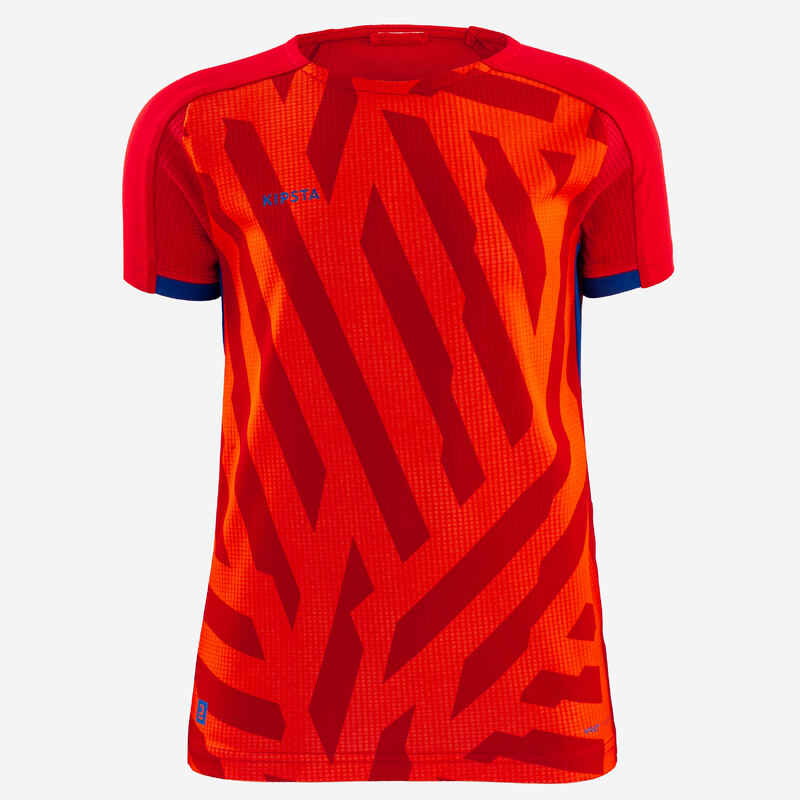 CAMISETA DE FÚTBOL VIRALTO JR AXTON ROJO NARANJA Y AZUL