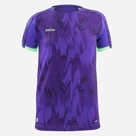 Kids' Football Shirt Viralto - Alpha Purple/Water Green