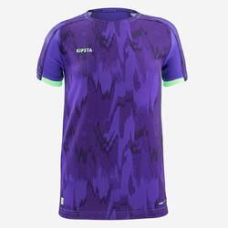 CAMISETA DE FÚTBOL VIRALTO JR ALPHA VIOLETA Y VERDE AGUA