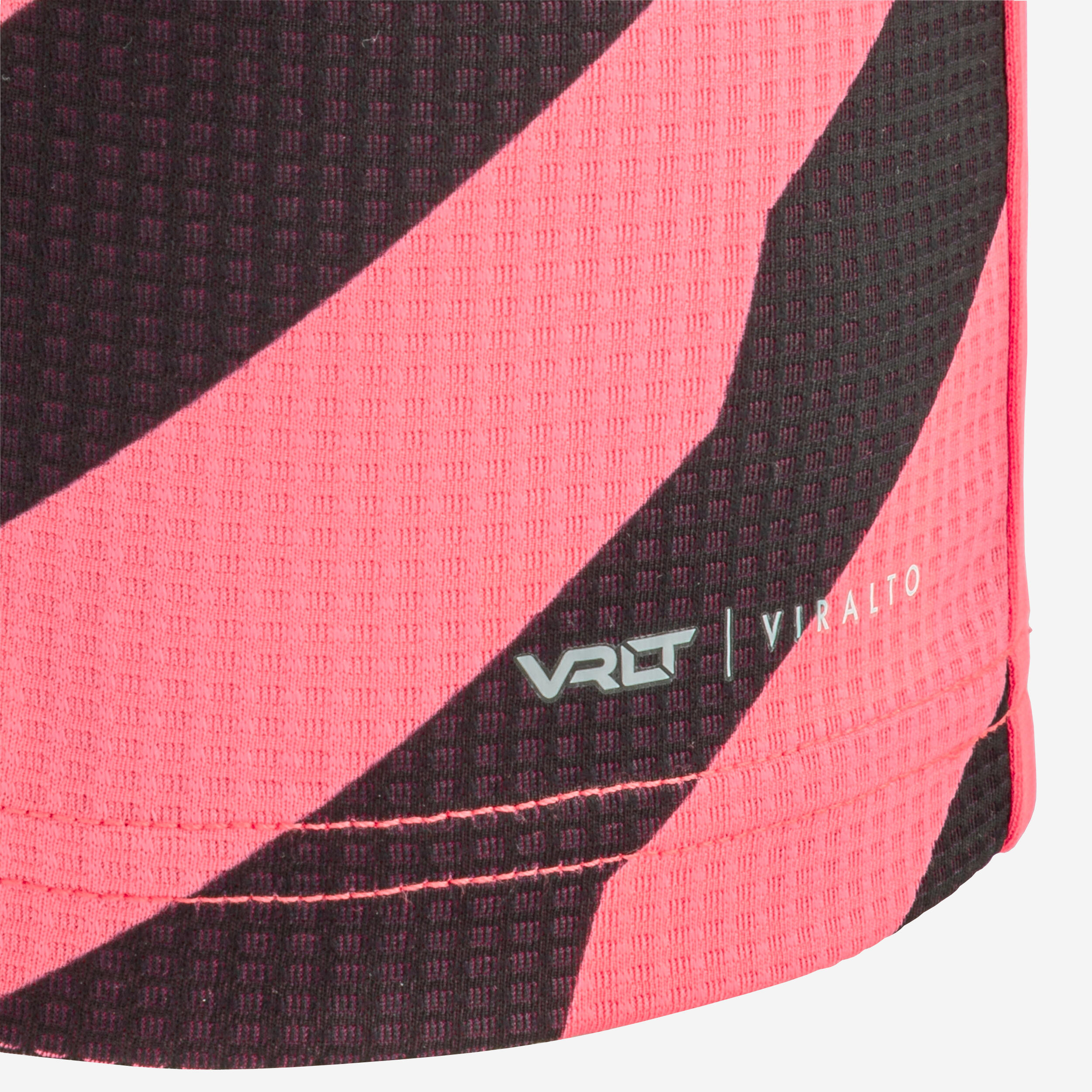 Kids' Football Shirt Viralto Axton - Pink & Black 4/11