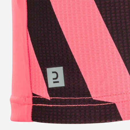 Kids Football Jersey Shirt Viralto - Pink & Black