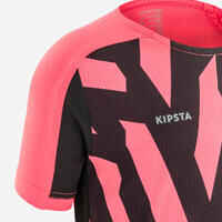 Kids' Football Shirt Viralto Axton - Pink & Black