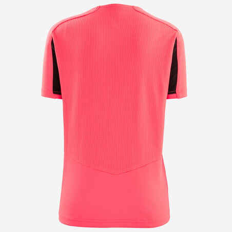 Kids' Football Shirt Viralto Axton - Pink & Black