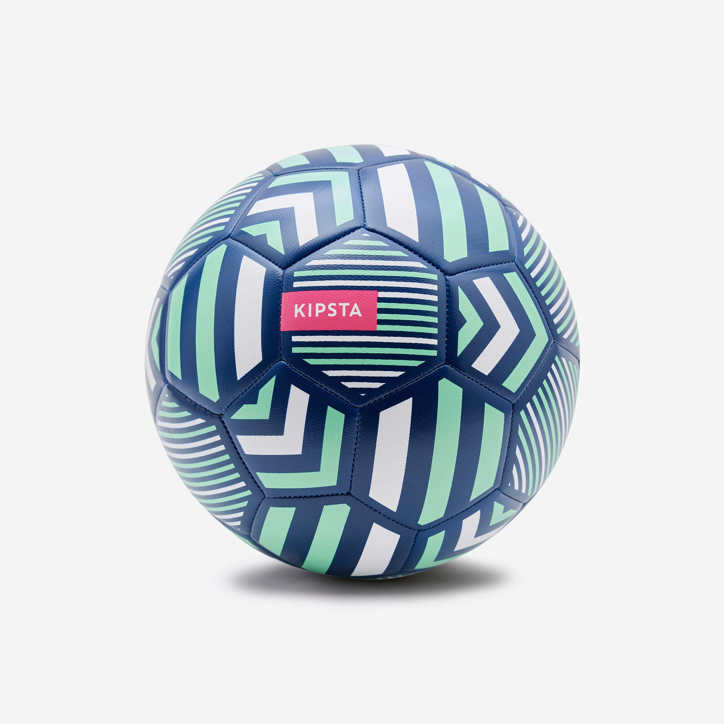 KIPSTA Lichte voetbal Learning Ball blauw/groen maat 5