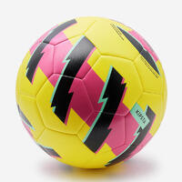 Fudbalska lopta za učenje lagana veličina žuto-roze