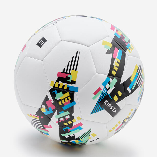 KIPSTA PELOTA DE FÚTBOL LIGHT LEARNING BALL BLANCO NEGRO TALLA 5