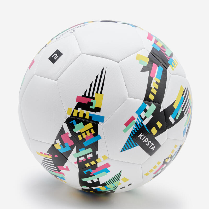 Lichte voetbal Learning Ball wit zwart maat 5