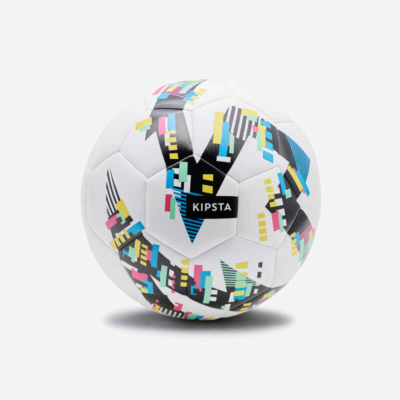 Football Light Learning Ball Size 5 - White/Black Football Light Learning Ball Size 5 - White/Black