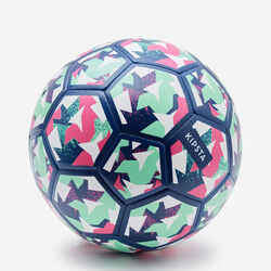 Football Light Learning Ball Size 4 - Blue/Green/Purple