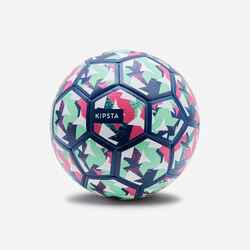 Football Light Learning Ball Size 4 - Blue/Green/Purple